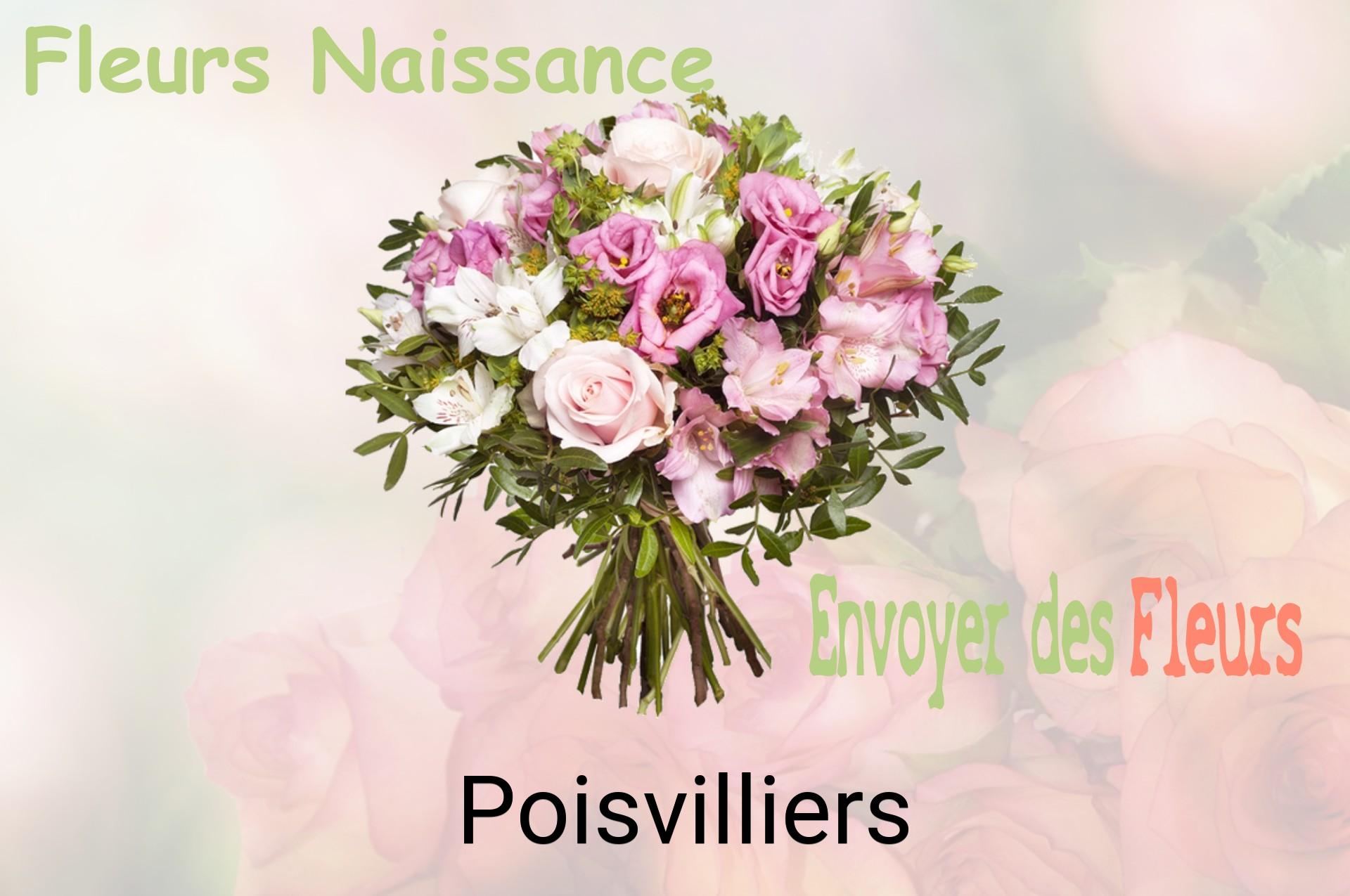 Bouquet de fleurs de naissance livré à Poisvilliers