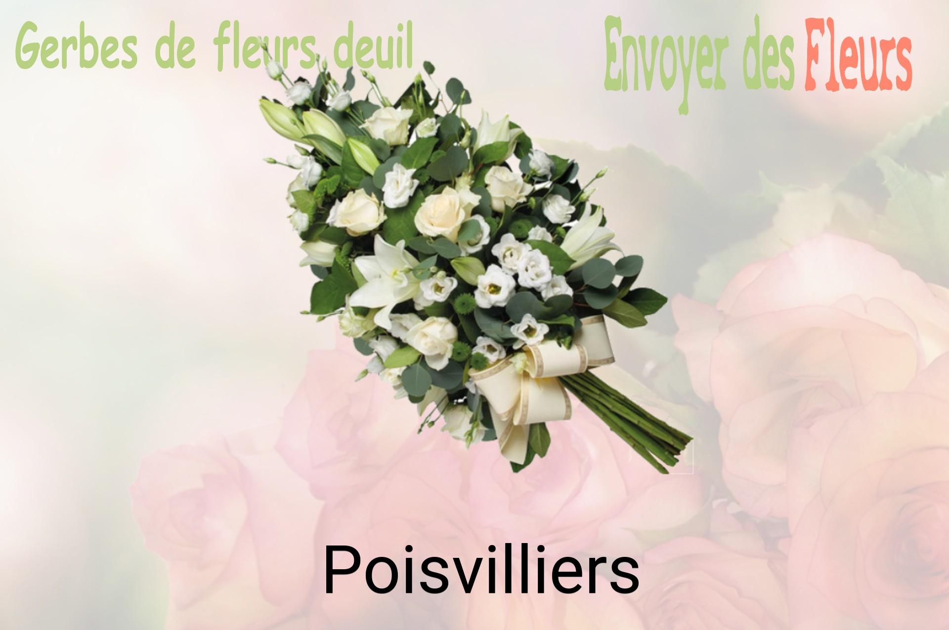Gerbe de fleurs de deuil livrée à Poisvilliers